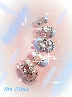 ブルー＆チェーンネイル