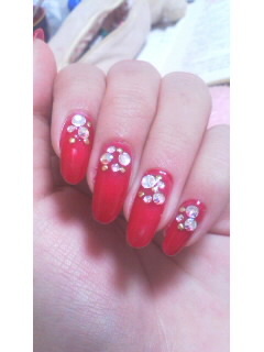 真っ赤ネイル♪