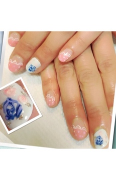 レース斜めフレンチ