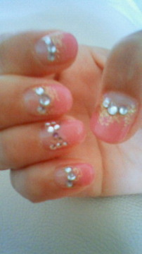 ピンク逆フレンチ