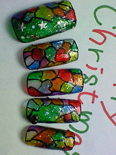 stained glass Christmas