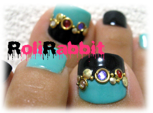 ☆Grenn&Black Nail（Foot）Part2☆