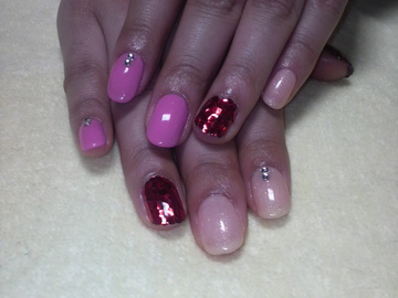ピンクネイル