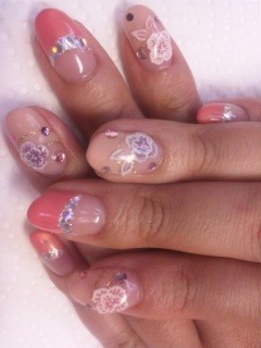 ピンクフレンチ花