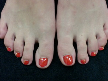 レッド　ﾌｯﾄＮａｉｌ