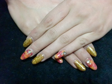 タイダイ柄 Nail