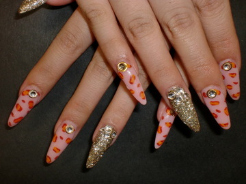 ヒョウ柄　Nail