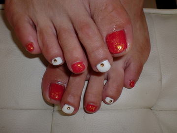オレンジ　フットＮａｉｌ