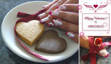 2007年のバレンタインネイル