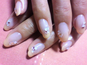 オレンジベージュNAIL