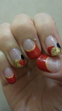 RED×GOLD  ドット