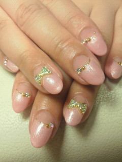 ピンク×ゴールド
