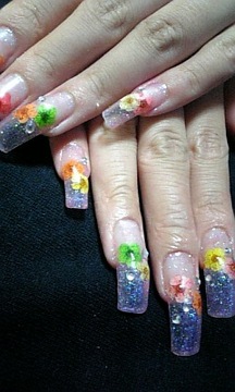 ●押し花nail ●