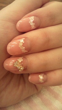 ホロ逆フレンチ+ リボン