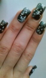 雪の結晶ネイル