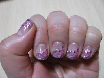 ボーダー斜めフレンチ