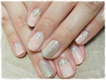 ふんわりタイダイ(風!?)＆ギラギラネイル♪