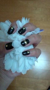 ブラック秋ネイル☆