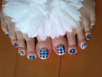 ギンガムチェック☆ブルー