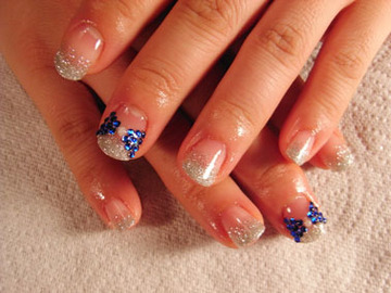 シルバーラメ＆リボン