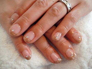 ピンクゴールド＆ストーン