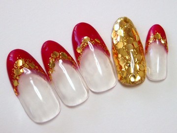 ｒｅｄ×ぎっしりラメ