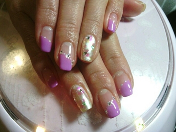 ラブリーピンクお花ネイル