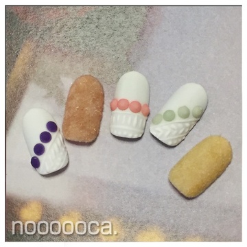 あったか冬ネイル