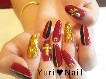 Black×Red. ｼﾞｪﾙ★Nail