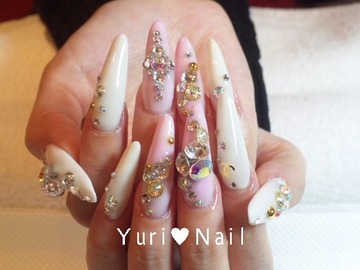 Pink×White★Nail.ｽｶﾙﾌﾟ