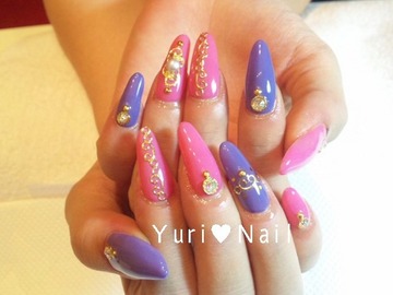 Pink×Purpleﾛｺｺ★Nail.ｼﾞｪﾙ