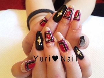 お洒落な柄★Nail.ｼﾞｪﾙ