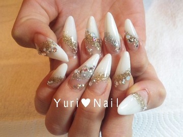 冬鉄板White★Nail.ｽｶﾙﾌﾟ