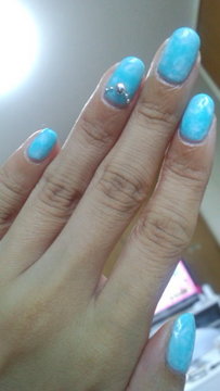 ブルー系タイダイ柄