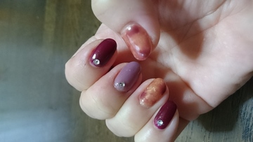 秋色ネイル