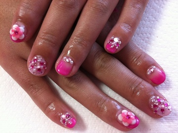 キュートピンクネイル