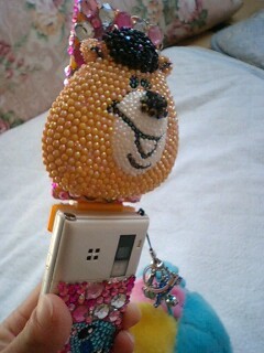 Ｗ☆Ｃクマたん立体感たっぷりデコ電