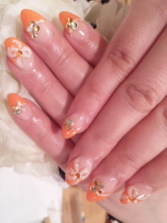 オレンジ＆リボン