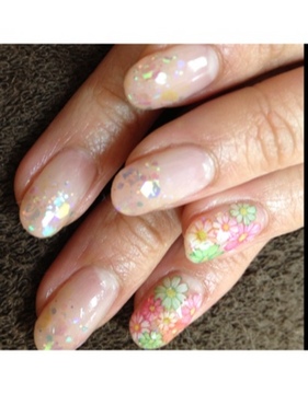 お花ネイル