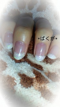 ホワイトラメフレンチ