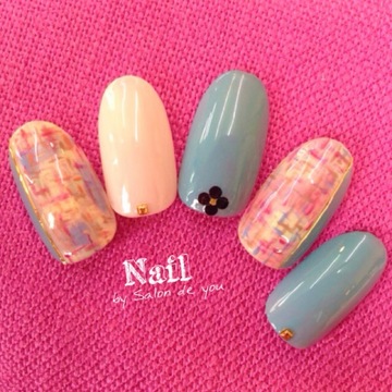 ツイードnail♡