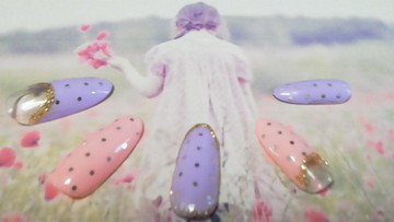 パステルドットネイル  