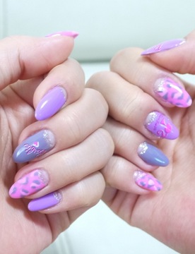 ♡バービー×豹nail♡