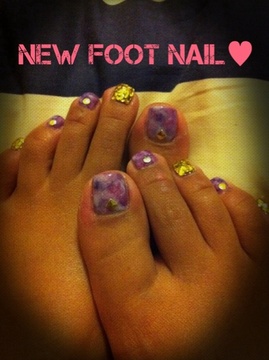 タイダイFootネイル★