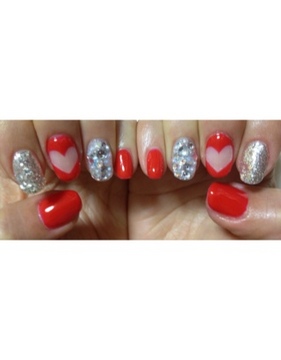 中抜きハート❤