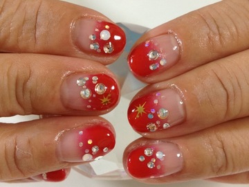 Xmas+お正月ネイル