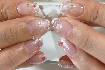 Snowバレンタインネイル