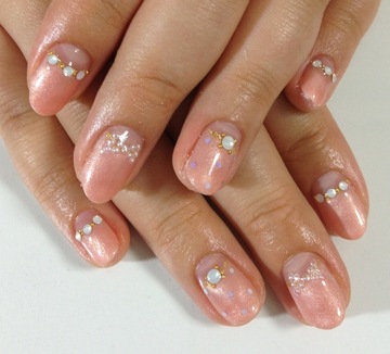 パールリボンネイル