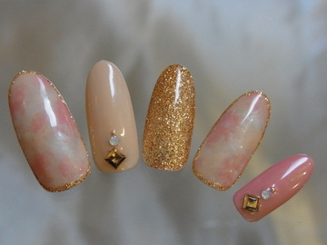 タイダイ春ネイル