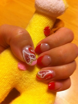 ハート柄フレンチ♥